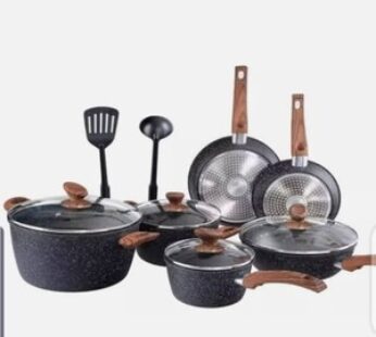 Cooking ware 5pcs nonstick, 4 sufuria and 1 pan